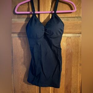 Dynabelly Nursing Tank Top Seamless Postpartum Black